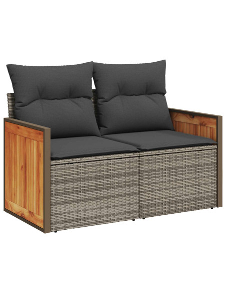 Set di divani 8 pz Grigio e Grigio Scuro