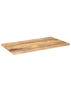 Piano per Tavolo 100x60x2,5cm Rettangolare Legno Massello Mango