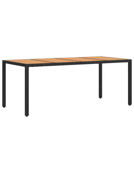 Set da pranzo per esterni 9 pz Nero