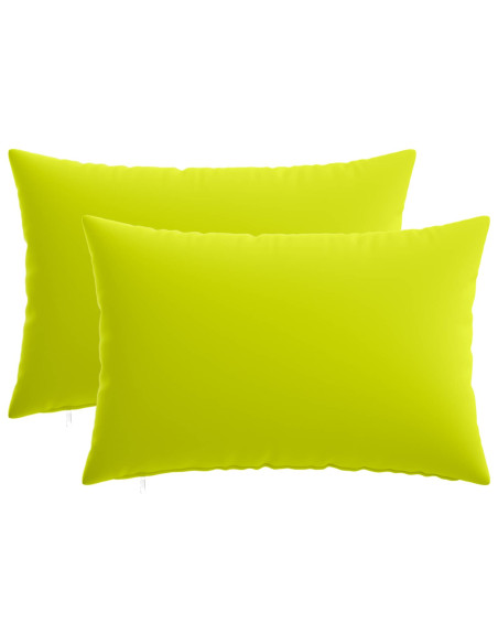 Federa 2 pcs HEERLEN Verde brillante. 40 x 60 cm Poliestere