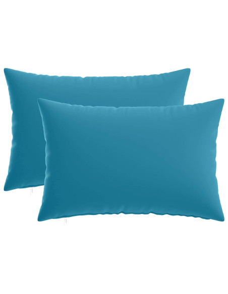 Federa 2 pcs HEERLEN Azzurro 40 x 60 cm Poliestere