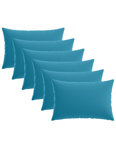 Federa 6 pcs HEERLEN Azzurro 40 x 60 cm Poliestere