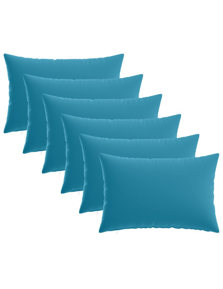 Federa 6 pcs HEERLEN Azzurro 40 x 60 cm Poliestere