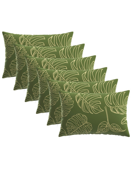 Federa 6 pcs HEERLEN Design a foglia 40 x 60 cm Poliestere