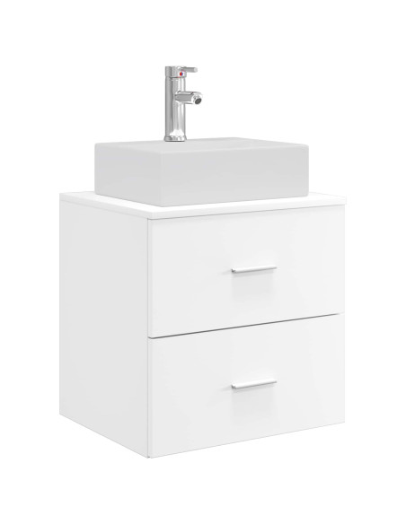 Set di Armadi da Bagno 3 pz Bianco 49,5 x 41 x 62,5 cm