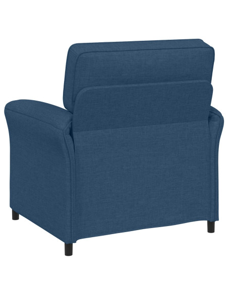 Set di divani 2 pz Blu Tessuto