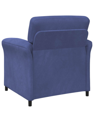 Set di divani 2 pz Blu Polizia Velluto