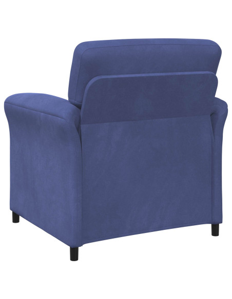 Set di divani 2 pz Blu Polizia Velluto