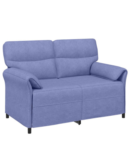Set di divani 2 pz Blu jeans Tessuto