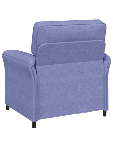 Set di divani 2 pz Blu jeans Tessuto