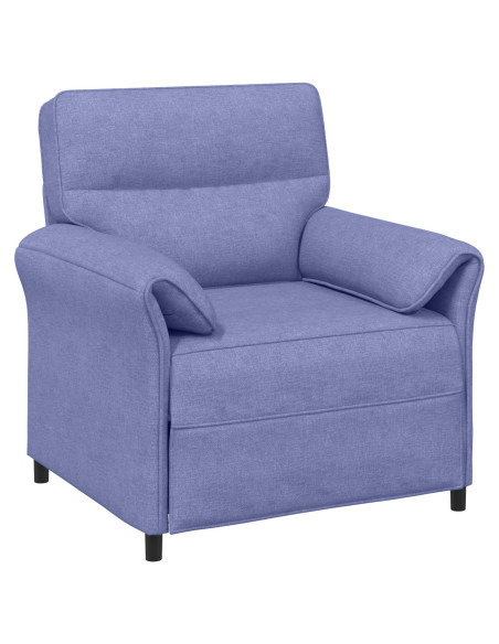 Set di divani 2 pz Blu jeans Tessuto