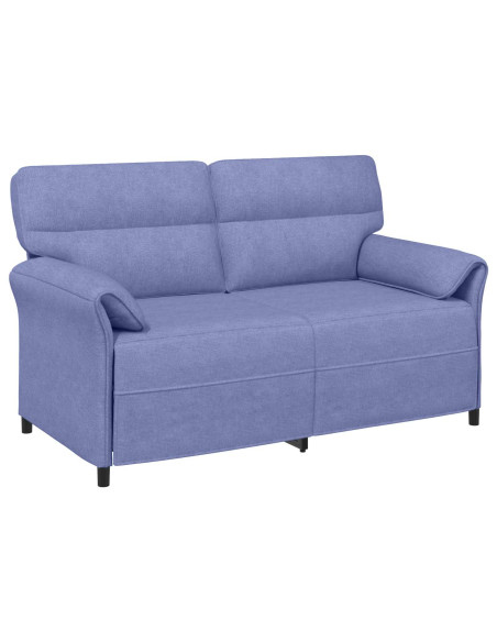 Set di divani 2 pz Blu jeans Tessuto