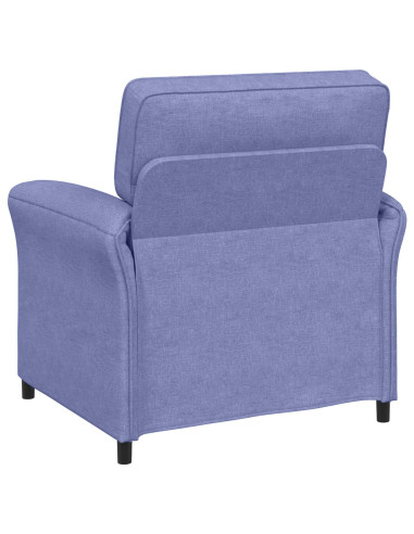 Set di divani 2 pz Blu jeans Tessuto