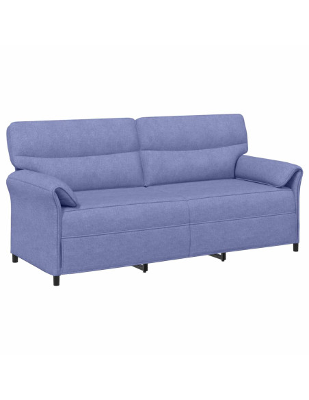 Set di divani 2 pz Blu jeans Tessuto