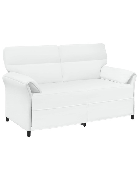 Set di divani 2 pz Bianco Tessuto