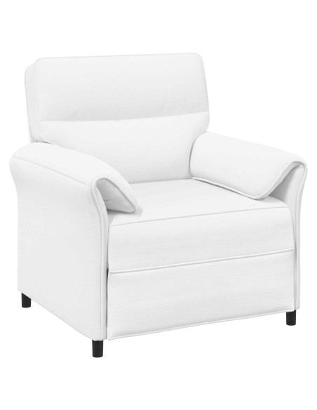 Set di divani 2 pz Bianco Tessuto