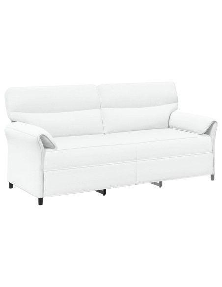 Set di divani 2 pz Bianco Tessuto