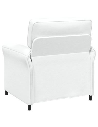 Set di divani 2 pz Bianco Tessuto