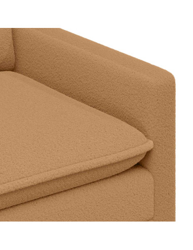 Set di divani 2 pz Beige Tessuto