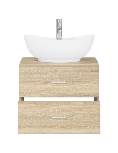 Set di mobili per il bagno Rovere Sonoma Legno ingegnerizzato