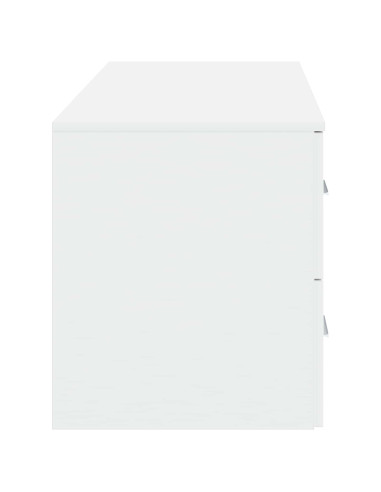 Set di mobili per il bagno 2 pz Bianco Legno ingegnerizzato