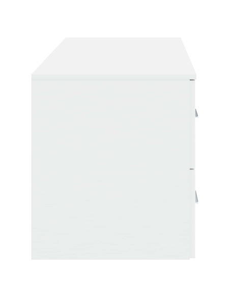 Set di mobili per il bagno 2 pz Bianco Legno ingegnerizzato