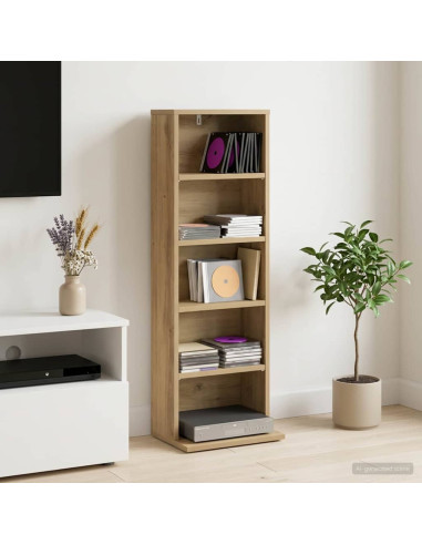 Mobile per CD Rovere Artigianale 33 x 23,5 x 97,5 cm