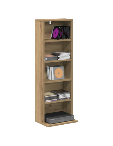 Mobile per CD Rovere Artigianale 33 x 23,5 x 97,5 cm
