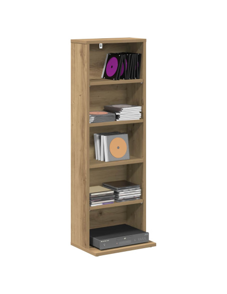 Mobile per CD Rovere Artigianale 33 x 23,5 x 97,5 cm