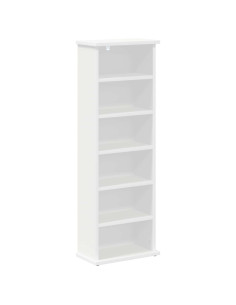 Mobile per CD Bianco 60 x 17 x 92 cm Legno ingegnerizzato 2