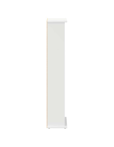 Mobile per CD Bianco 60 x 17 x 92 cm Legno ingegnerizzato