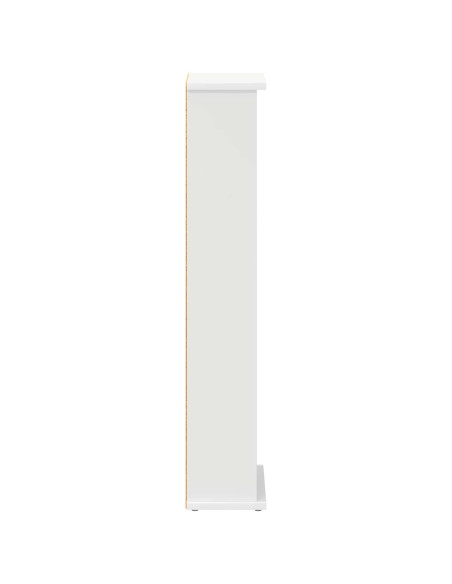 Mobile per CD Bianco 60 x 17 x 92 cm Legno ingegnerizzato