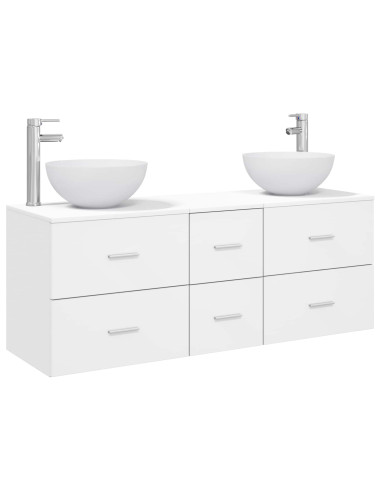 Set di Armadi da Bagno 3 pz Bianco 49,5 x 41 x 64,5 cm