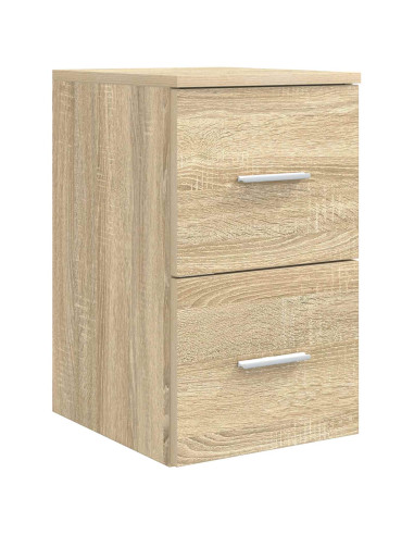 Set di mobili per il bagno 3 pz Rovere Sonoma