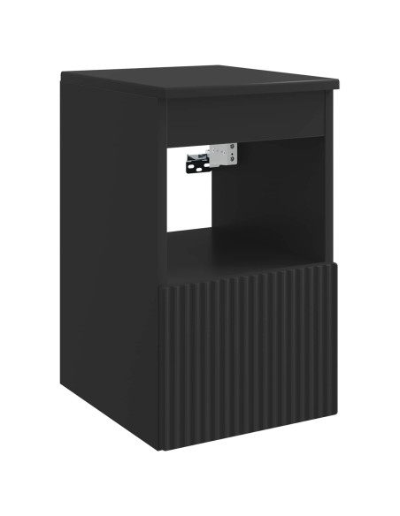 Set di mobili per il bagno 5 pz Nero 33 x 34,5 x 100 cm