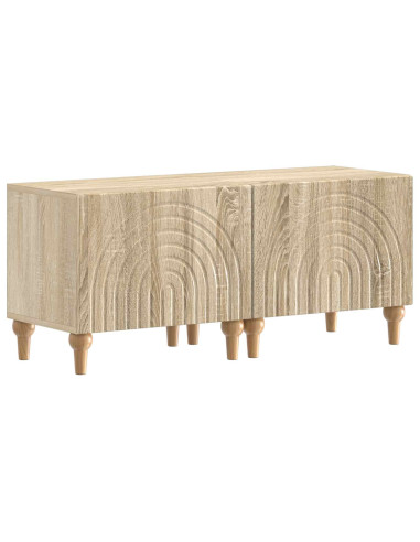 Mobile TV LED a 3 pezzi Rovere Sonoma Legno ingegnerizzato