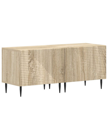 Mobile TV LED a 3 pezzi Rovere Sonoma Legno ingegnerizzato