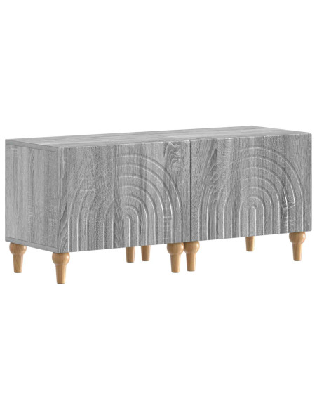 Mobile TV LED a 3 pezzi Sonoma grigio Legno ingegnerizzato