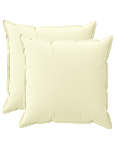Federa 2 pz HOUTEN Crema 70 x 70 cm Poliestere