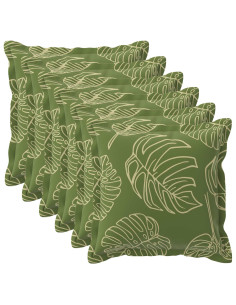 Federa 6 pz HOUTEN Design a foglia 70 x 70 cm Poliestere
