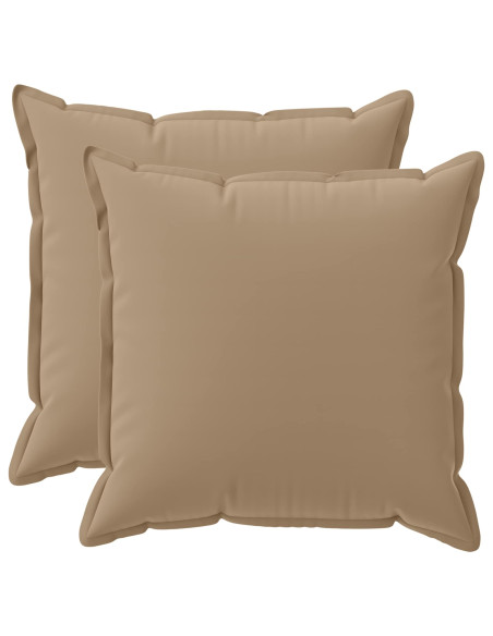 Federa 2 pz HOUTEN Tortora 70 x 70 cm Poliestere