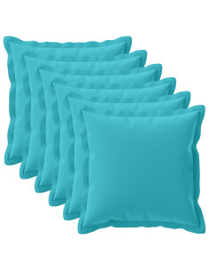 Federa 6 pz HOUTEN Turchese 70 x 70 cm Poliestere