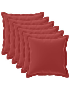 Federa 6 pz HOUTEN Rosso Vino 70 x 70 cm Poliestere