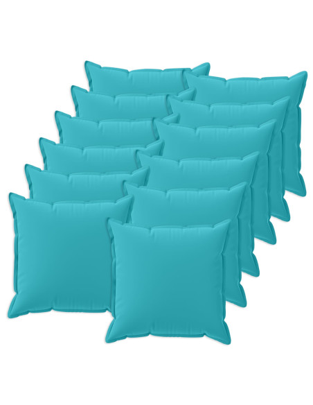 Federa 12 pz HOUTEN Turchese 40 x 40 cm Poliestere