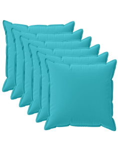 Federa 6 pz HOUTEN Turchese 40 x 40 cm Poliestere