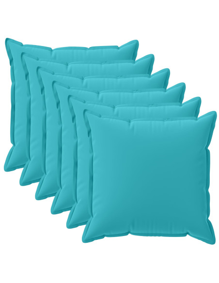 Federa 6 pz HOUTEN Turchese 40 x 40 cm Poliestere