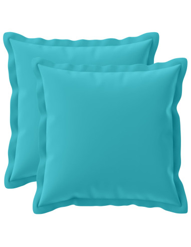 Federa 2 pz HOUTEN Turchese 40 x 40 cm Poliestere