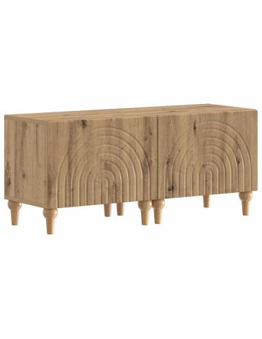 Mobile TV LED a 3 pezzi Rovere Artigianale Legno ingegnerizzato