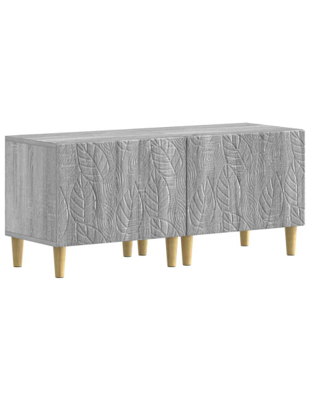 Mobile TV LED a 5 pezzi Sonoma grigio Legno ingegnerizzato