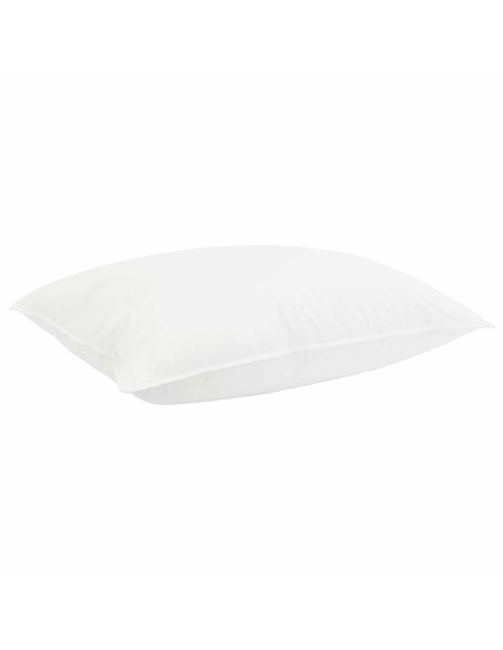 Set Duvet e Cuscino da Letto 2 pz Bianco Fibra di bambù